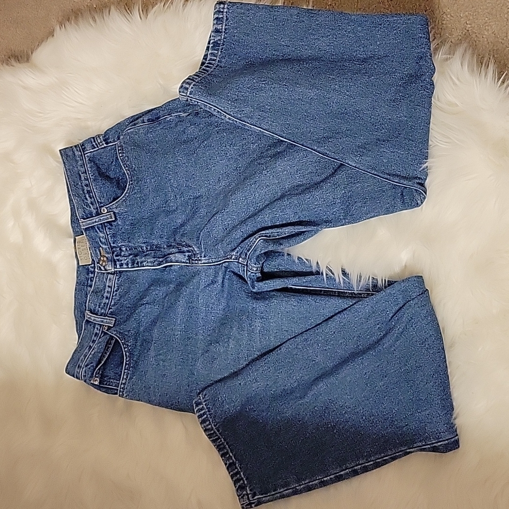Sigrid Olsen Essentials classic 5 pocket blue jean 100% cotton straight 12P EUC…